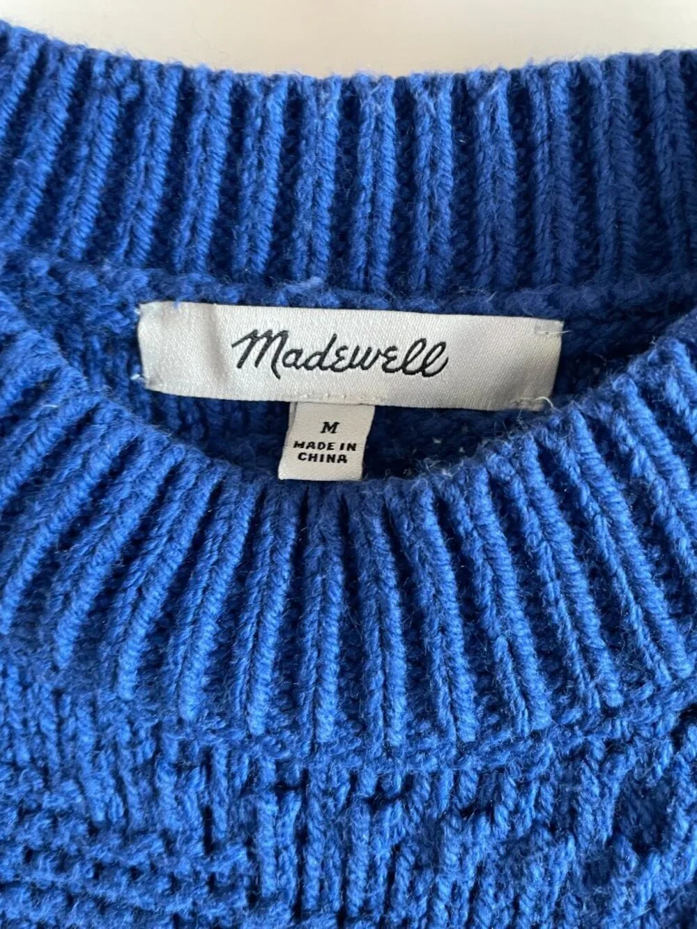 Madewell Intarsia Crewneck Knit - M - Picture 3 of 7